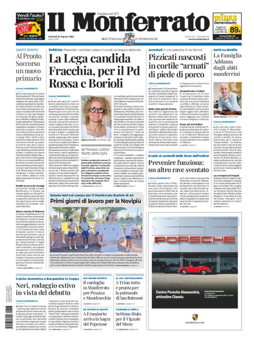 Il Monferrato - Edizione 61 del 23/08/2022